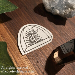 palm leaf tattoo design