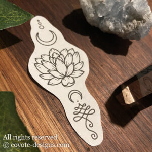 lotus unalome tattoo design