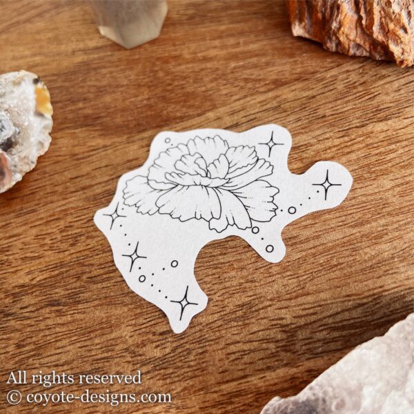 sagittarius carnation tattoo design