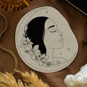 moon goddess tattoo design