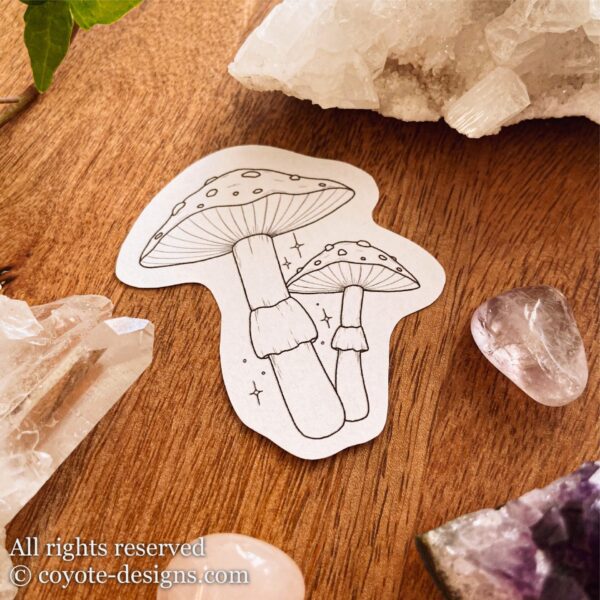 mushroom tattoo design