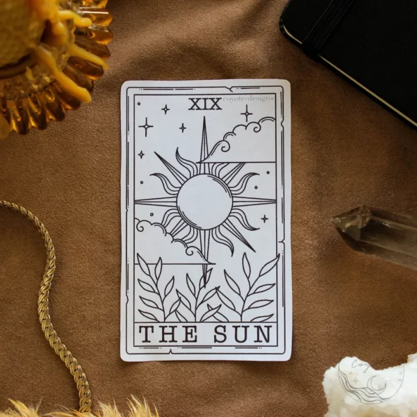 sun tarot tattoo design